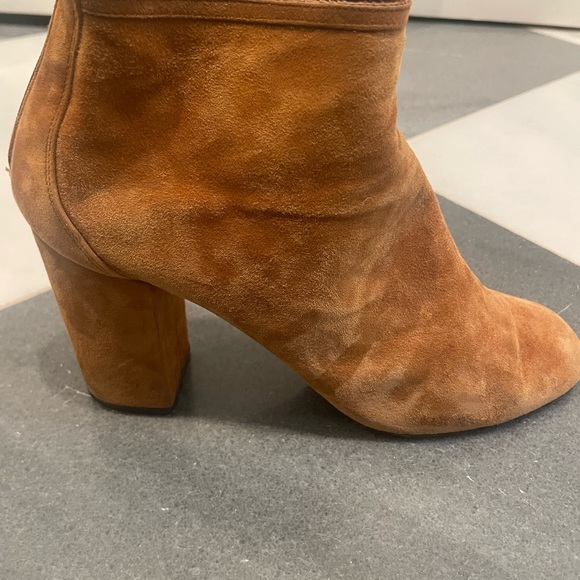 Aquazarra Brown Suede Ankle Booties Size 38.5 - Picture 8 of 13